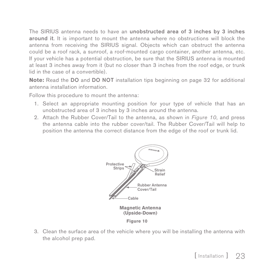 Sirius Satellite Radio SPORTSTER 5 User Manual | Page 23 / 124