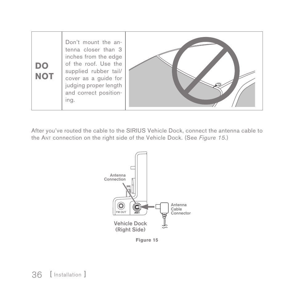 Do not | Sirius Satellite Radio SPORTSTER 5 User Manual | Page 36 / 124