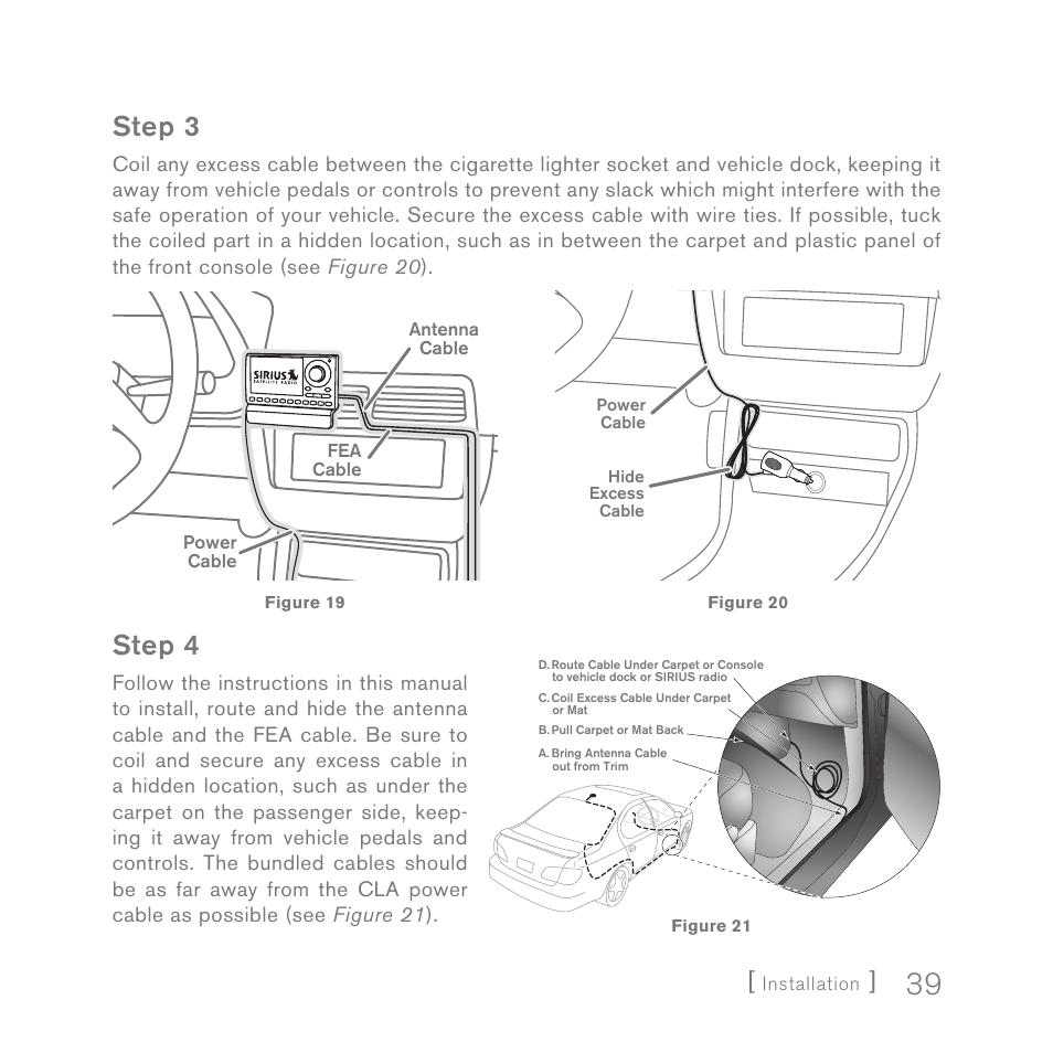 Step 3, Step 4 | Sirius Satellite Radio SPORTSTER 5 User Manual | Page 39 / 124