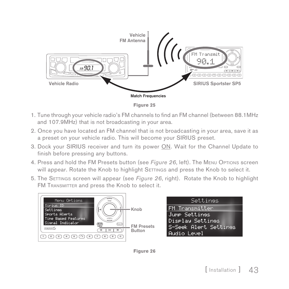 Sirius Satellite Radio SPORTSTER 5 User Manual | Page 43 / 124