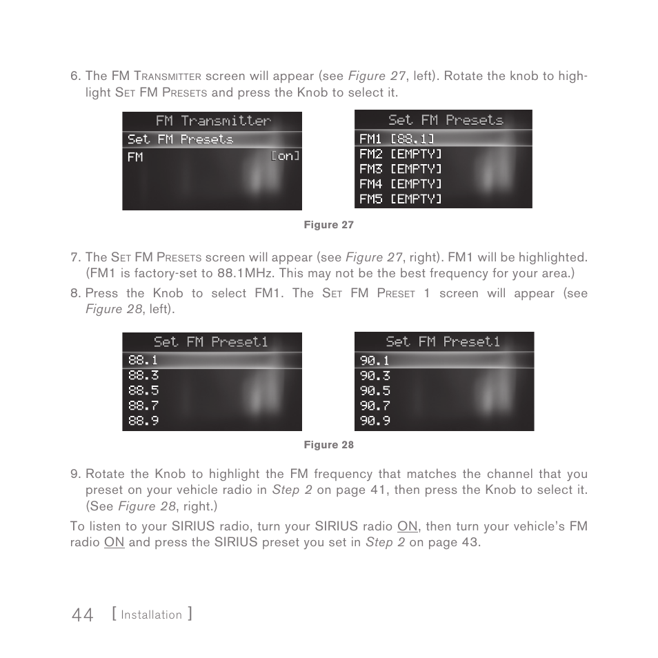 Sirius Satellite Radio SPORTSTER 5 User Manual | Page 44 / 124