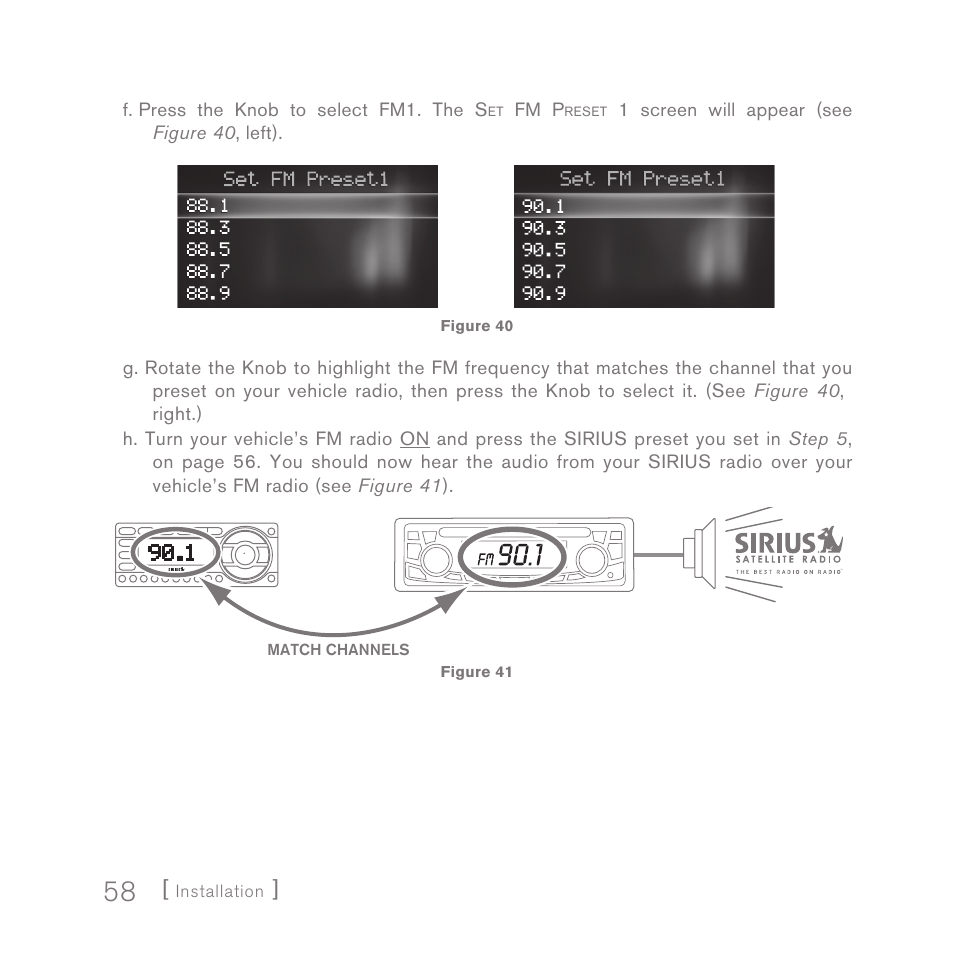 Sirius Satellite Radio SPORTSTER 5 User Manual | Page 58 / 124