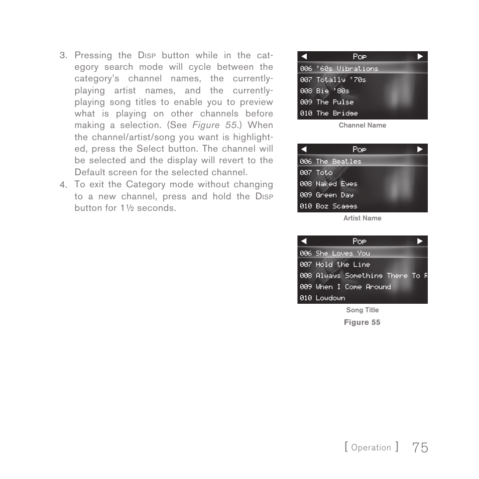 Sirius Satellite Radio SPORTSTER 5 User Manual | Page 75 / 124