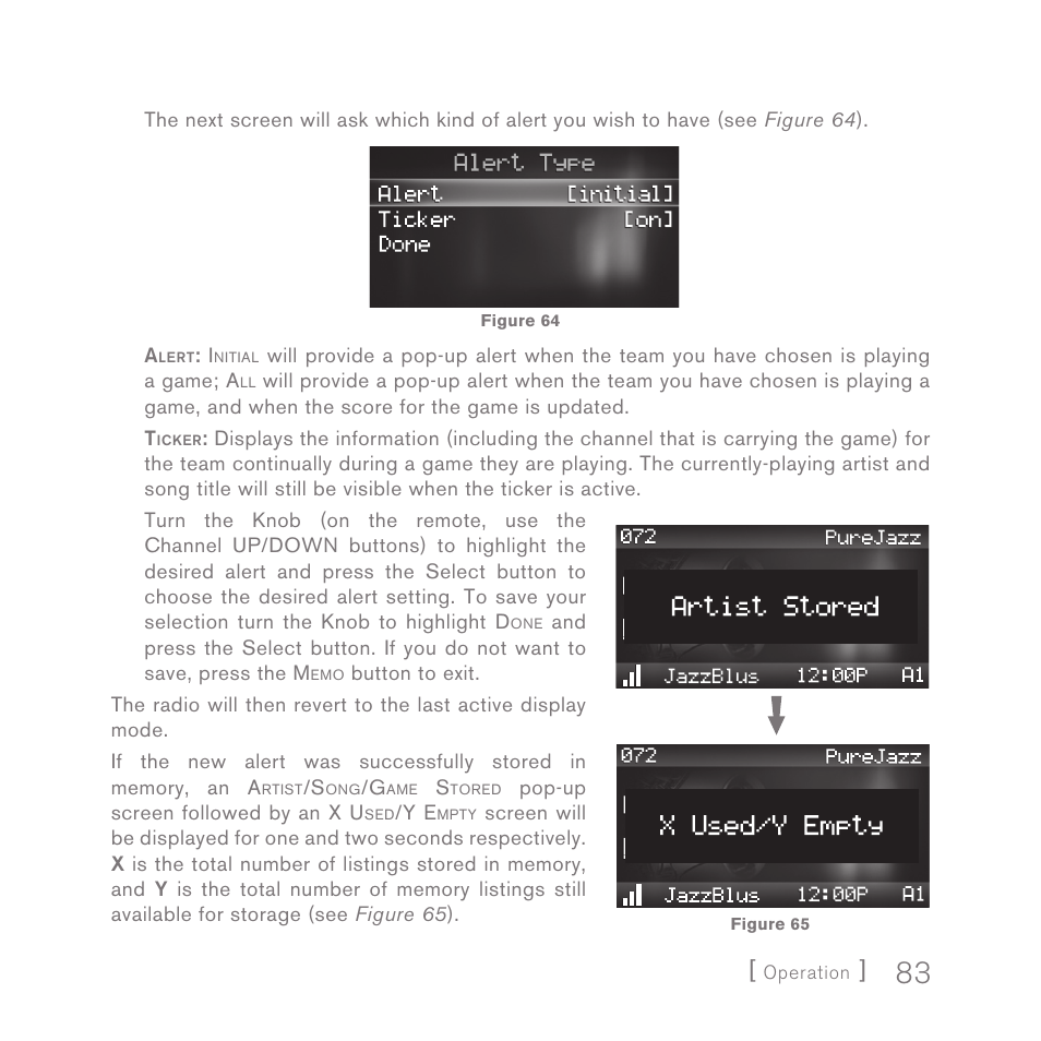 Sirius Satellite Radio SPORTSTER 5 User Manual | Page 83 / 124