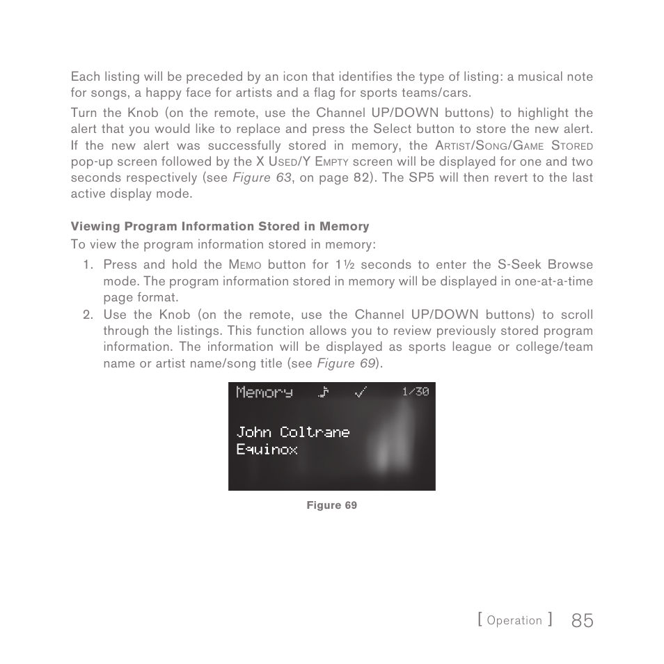 Sirius Satellite Radio SPORTSTER 5 User Manual | Page 85 / 124