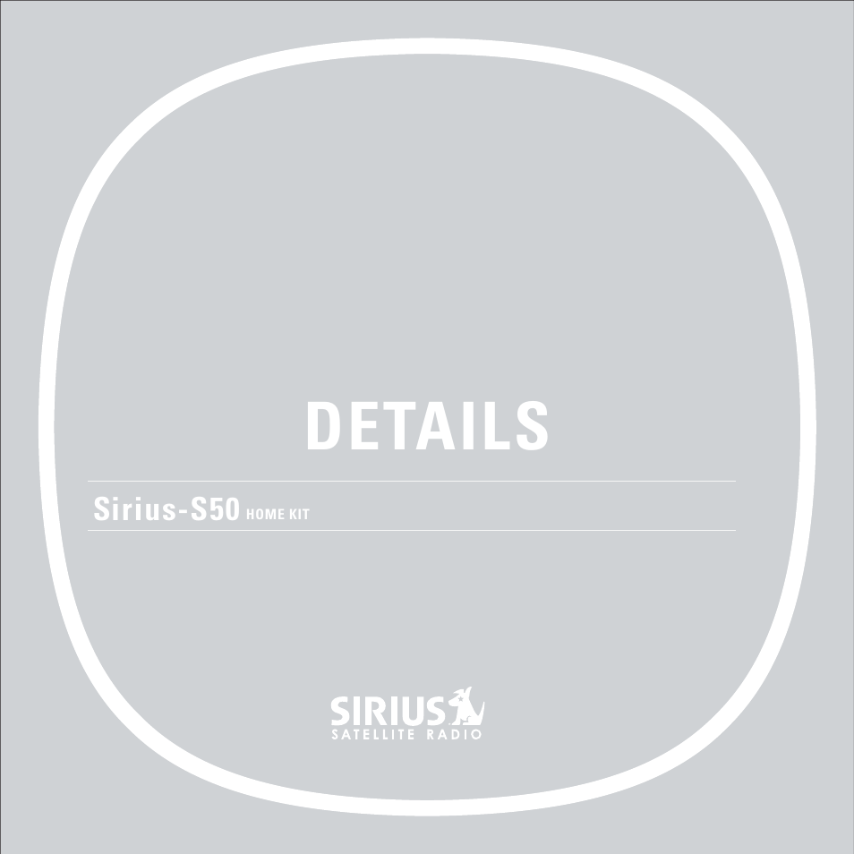 Sirius Satellite Radio SIRIUS S50 User Manual | 13 pages