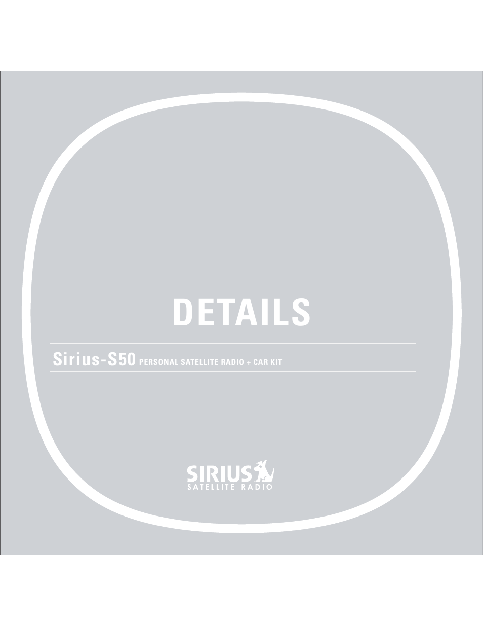 Details | Sirius Satellite Radio S50 User Manual | Page 112 / 170