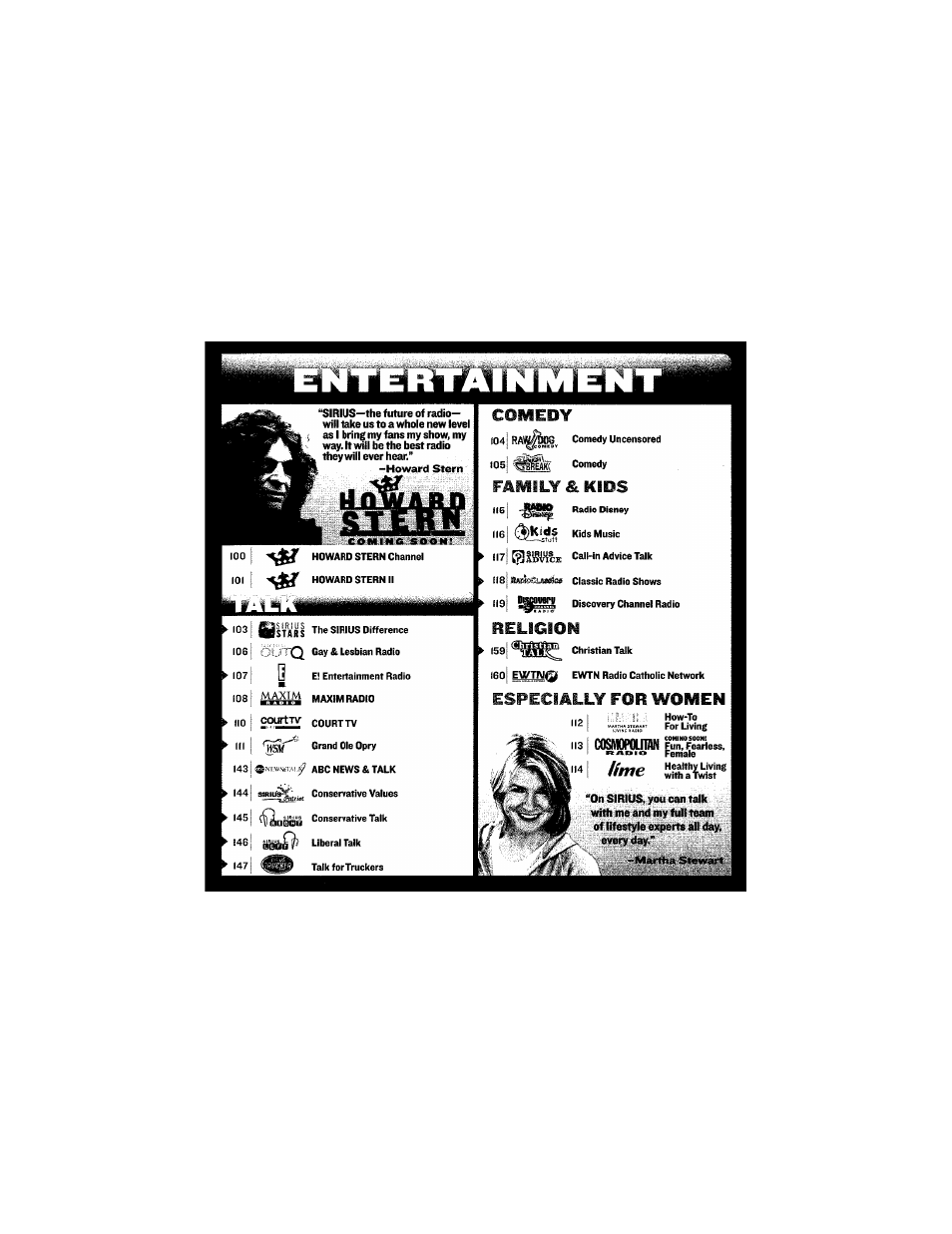 Sirius Satellite Radio S50 User Manual | Page 134 / 170