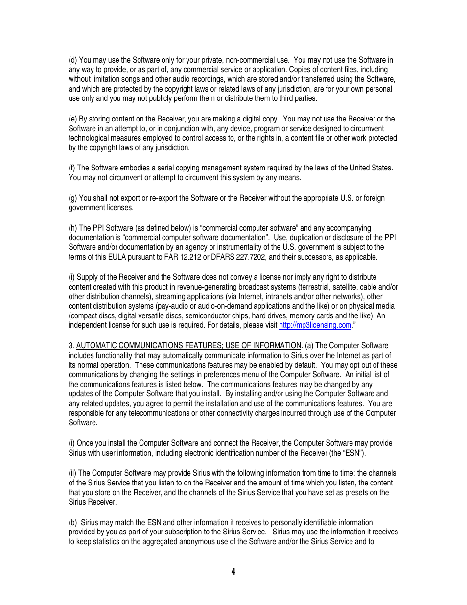 Sirius Satellite Radio S50 User Manual | Page 141 / 170