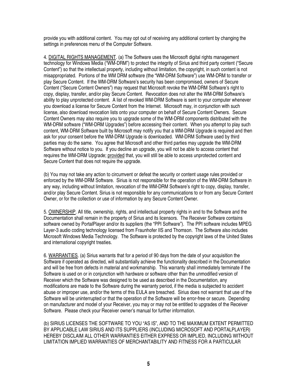 Sirius Satellite Radio S50 User Manual | Page 142 / 170
