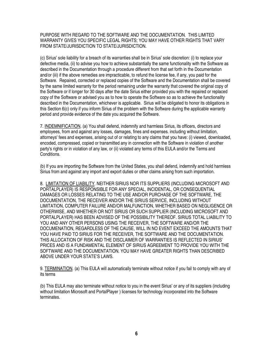 Sirius Satellite Radio S50 User Manual | Page 143 / 170