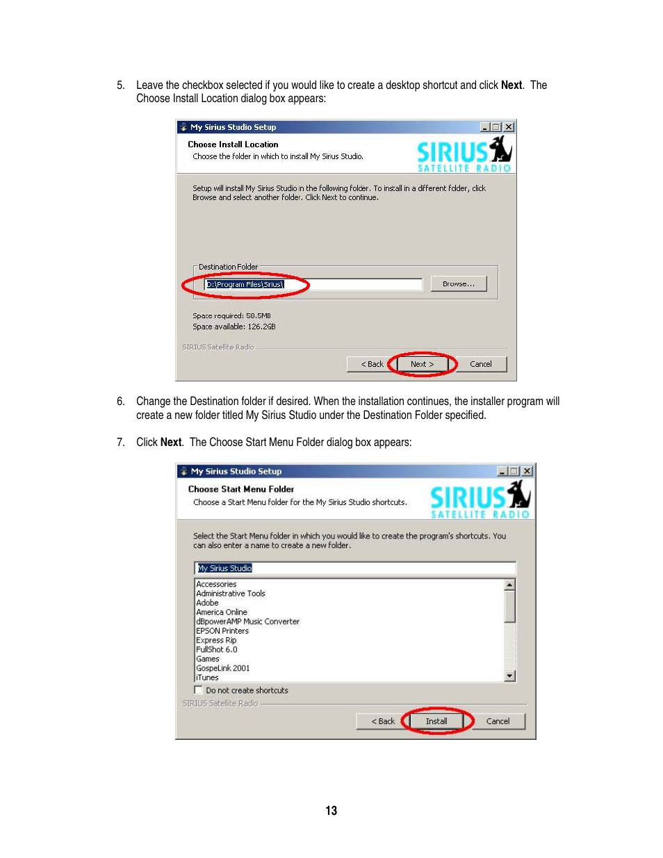 Sirius Satellite Radio S50 User Manual | Page 150 / 170