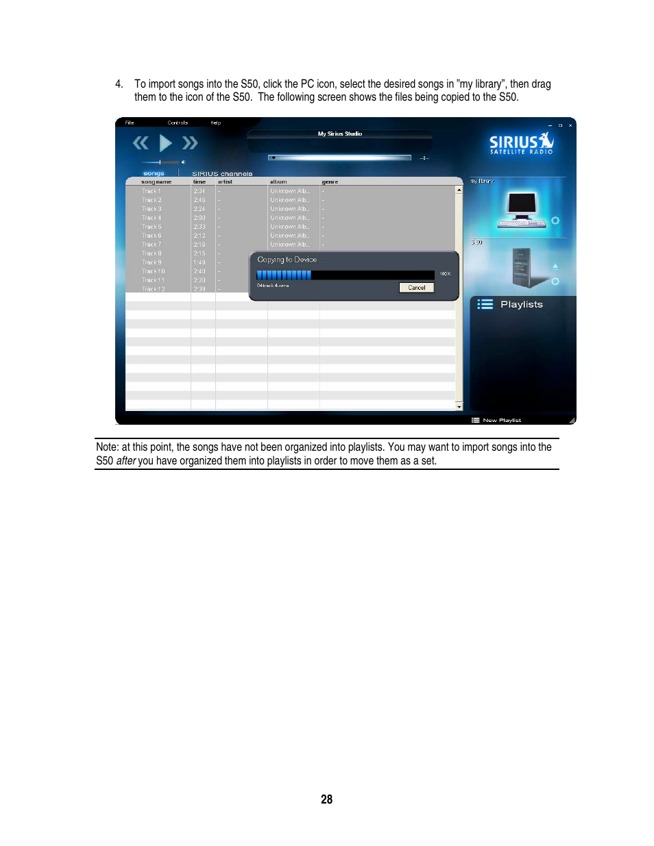 Sirius Satellite Radio S50 User Manual | Page 165 / 170