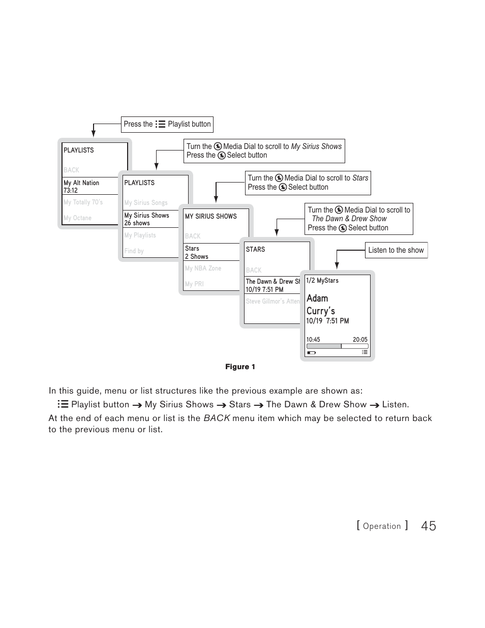 Adam curry’s | Sirius Satellite Radio S50 User Manual | Page 45 / 170