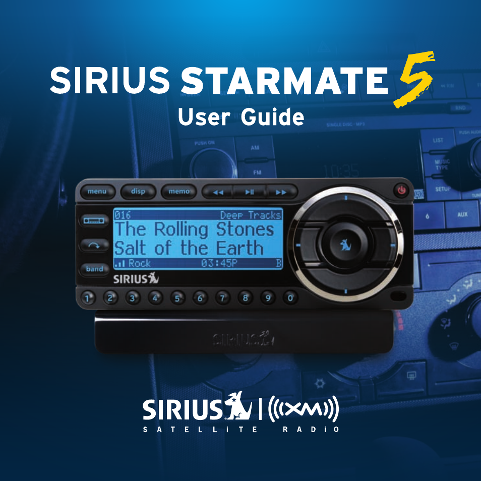 Sirius Satellite Radio SDST5V1 User Manual | 124 pages