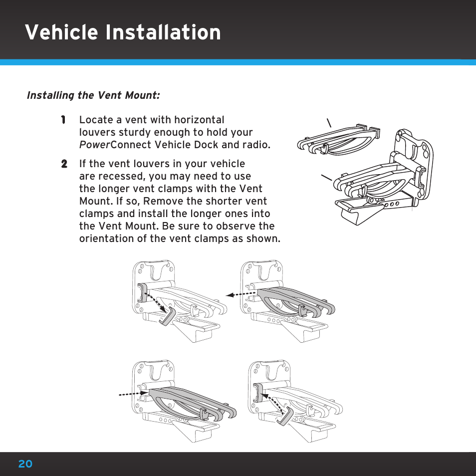 Vehicle installation | Sirius Satellite Radio SDST5V1 User Manual | Page 20 / 124