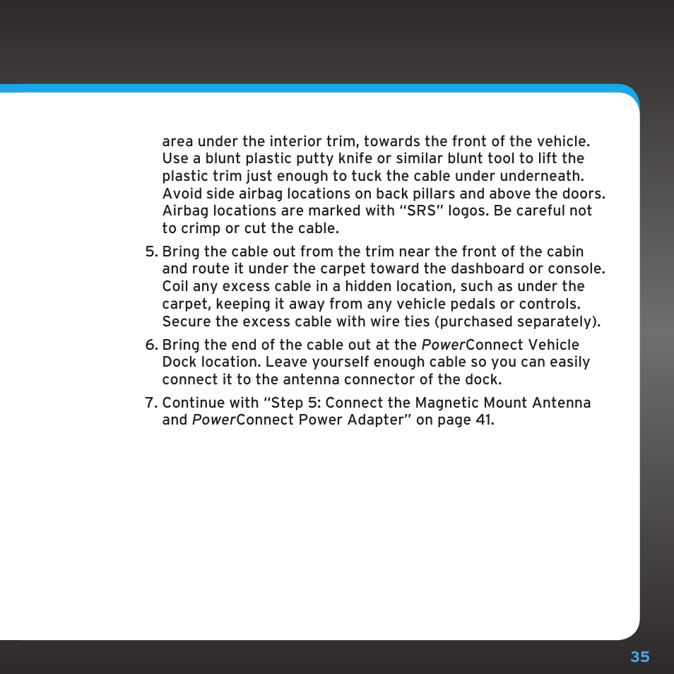 Sirius Satellite Radio SDST5V1 User Manual | Page 35 / 124