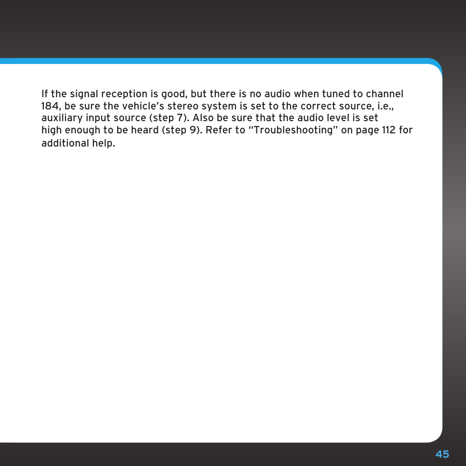 Sirius Satellite Radio SDST5V1 User Manual | Page 45 / 124