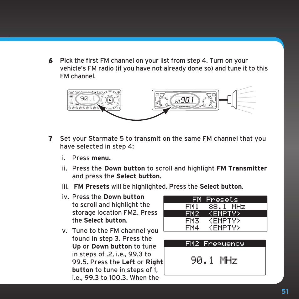 Sirius Satellite Radio SDST5V1 User Manual | Page 51 / 124