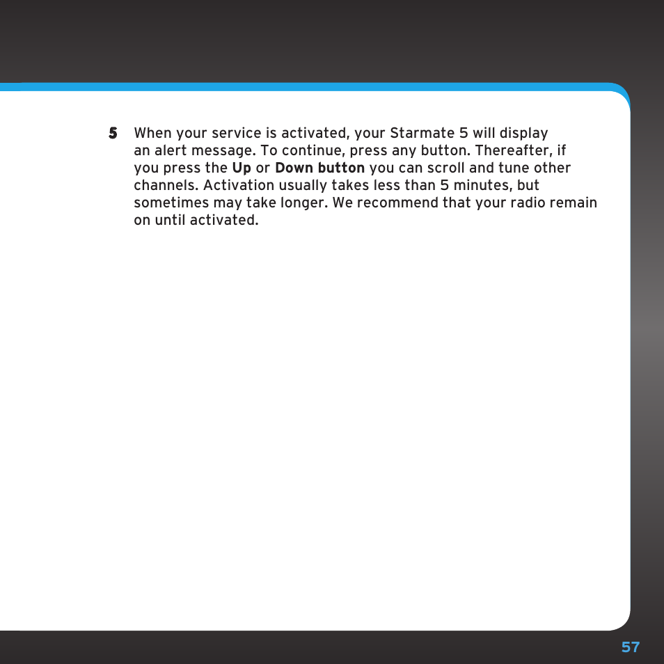 Sirius Satellite Radio SDST5V1 User Manual | Page 57 / 124