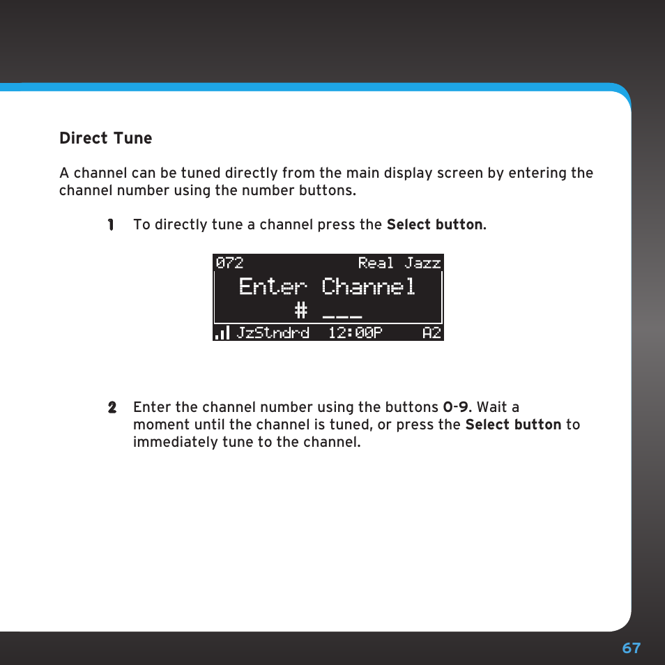 Sirius Satellite Radio SDST5V1 User Manual | Page 67 / 124