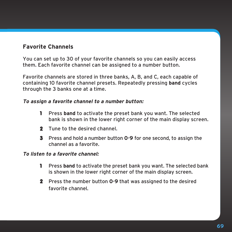 Sirius Satellite Radio SDST5V1 User Manual | Page 69 / 124