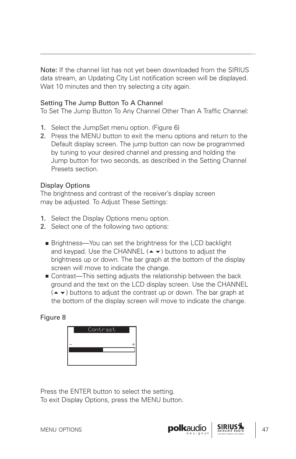 Sirius Satellite Radio SRH1000 User Manual | Page 47 / 60