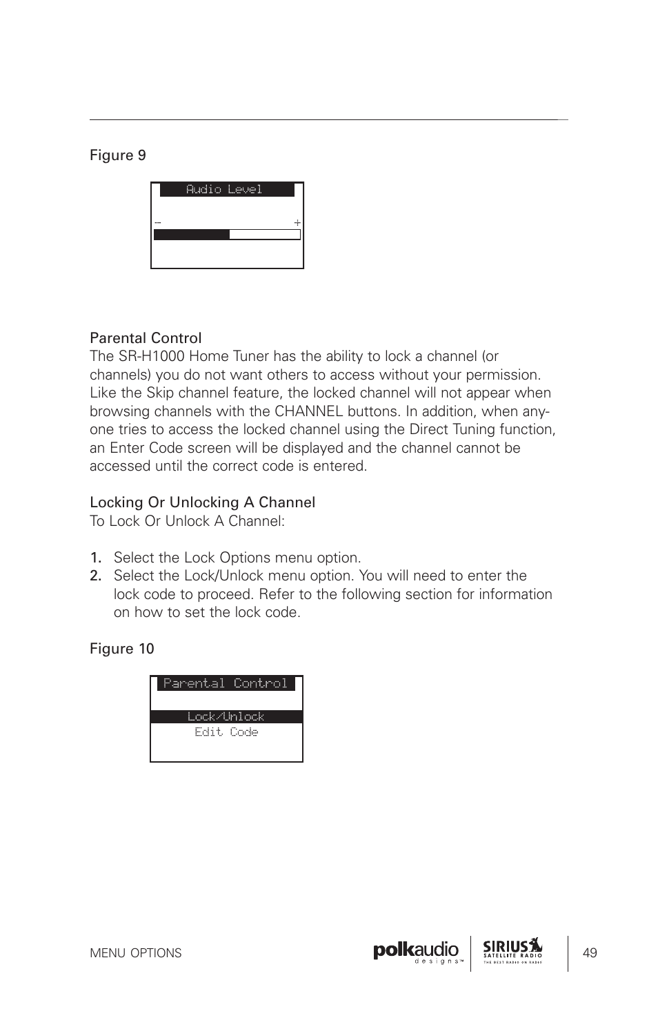 Sirius Satellite Radio SRH1000 User Manual | Page 49 / 60