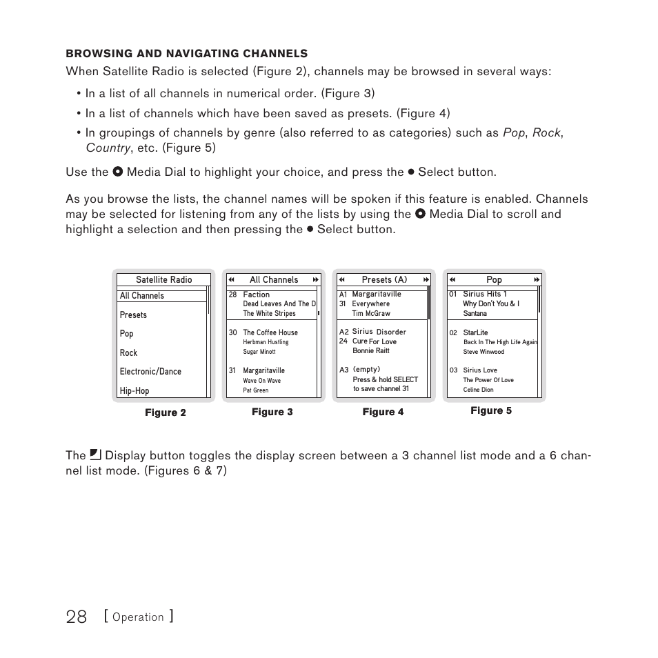 Sirius Satellite Radio STILETTO 100 User Manual | Page 30 / 88