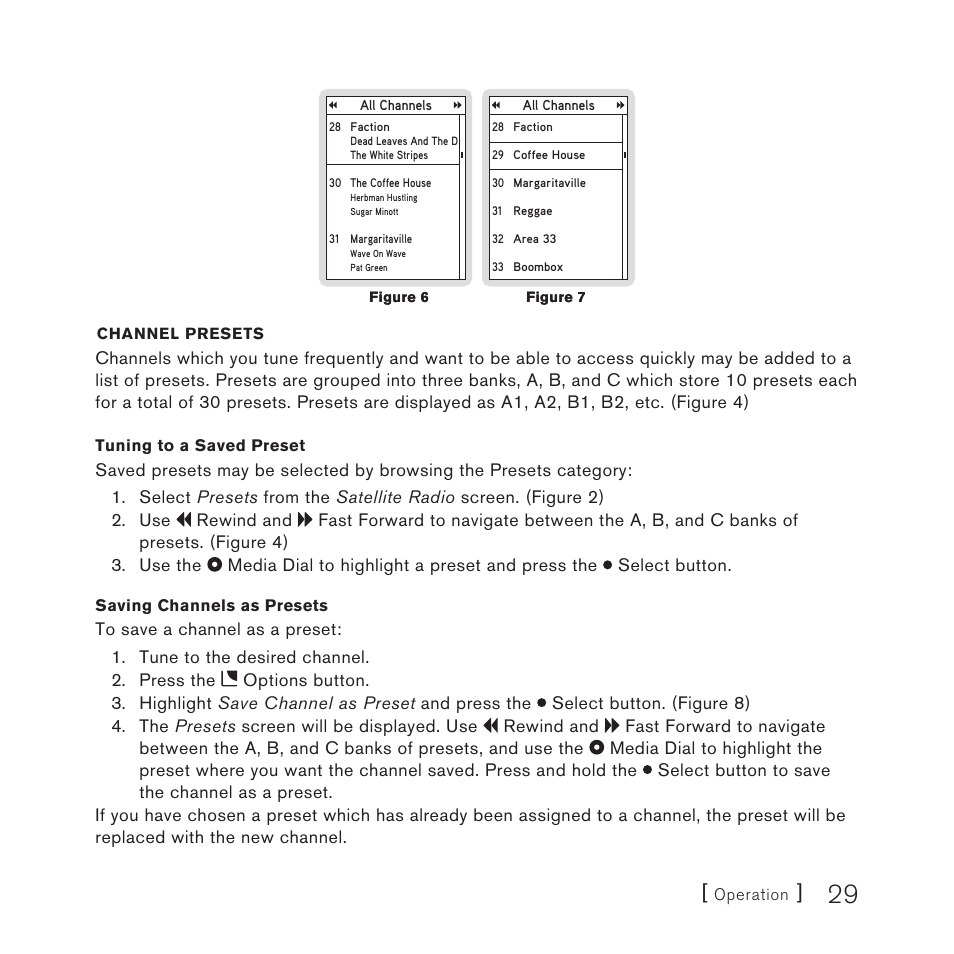 Sirius Satellite Radio STILETTO 100 User Manual | Page 31 / 88