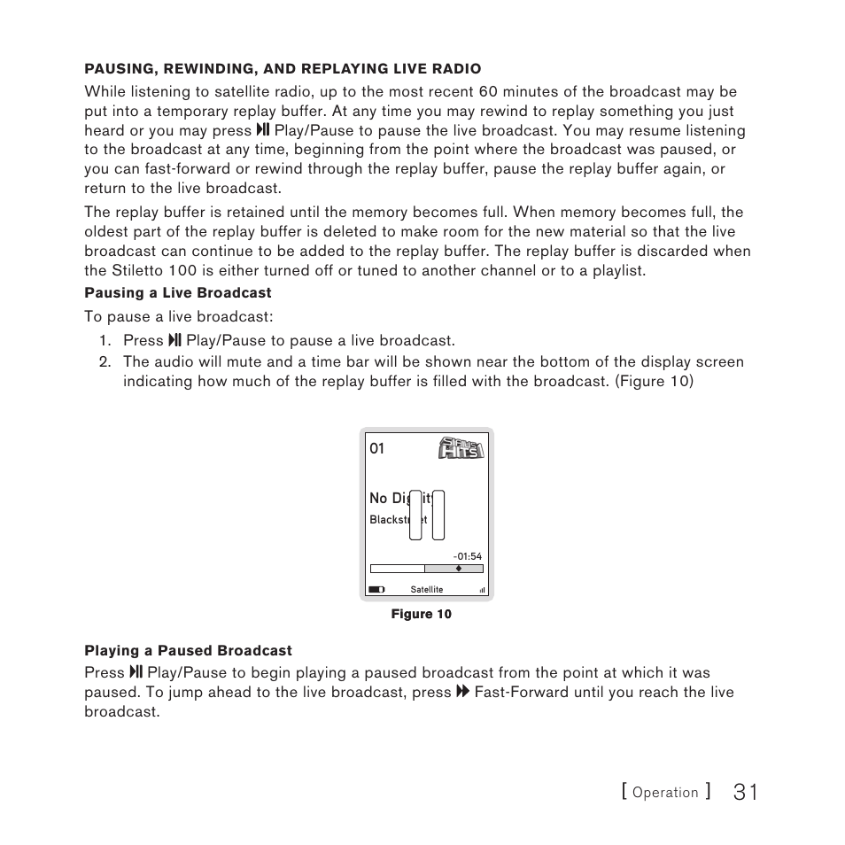 Sirius Satellite Radio STILETTO 100 User Manual | Page 33 / 88