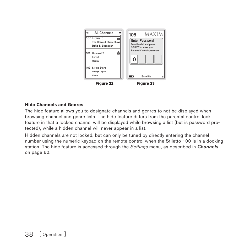 Sirius Satellite Radio STILETTO 100 User Manual | Page 40 / 88