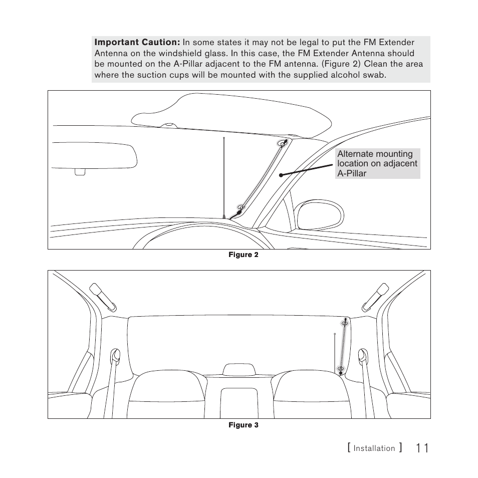 Sirius Satellite Radio FEA FM Extender Antenna User Manual | Page 11 / 22