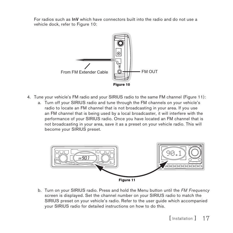 Sirius Satellite Radio FEA FM Extender Antenna User Manual | Page 17 / 22