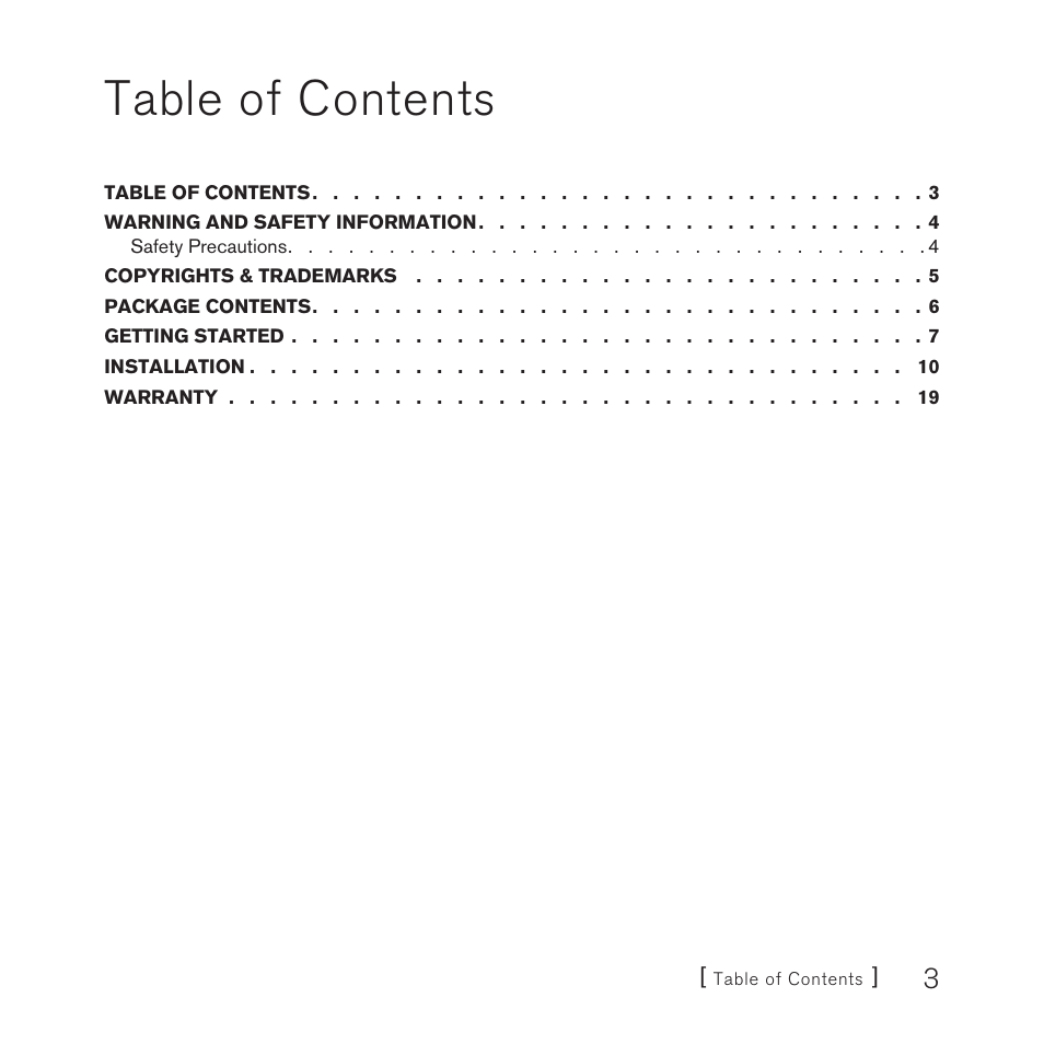 Sirius Satellite Radio FEA FM Extender Antenna User Manual | Page 3 / 22