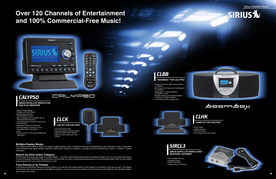 Sirius Satellite Radio Satellite Radio User Manual | 2 pages