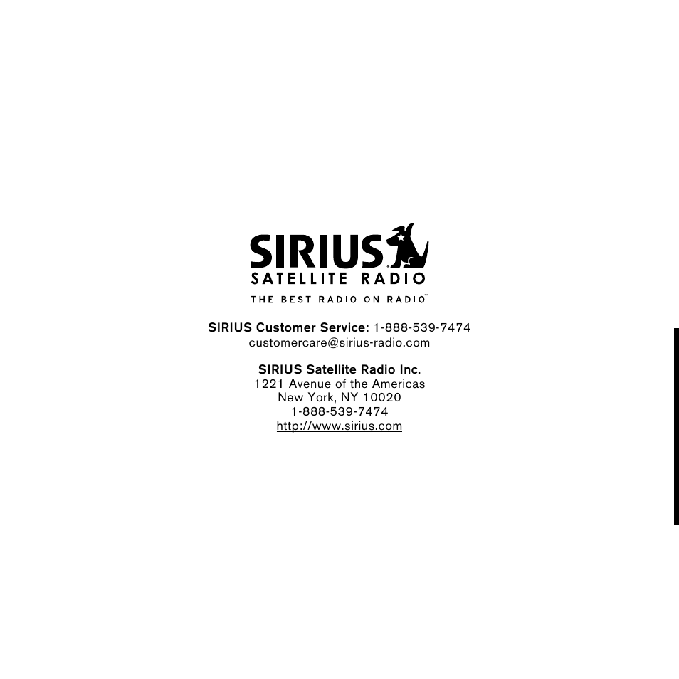 Sirius Satellite Radio SLH2 User Manual | Page 44 / 45