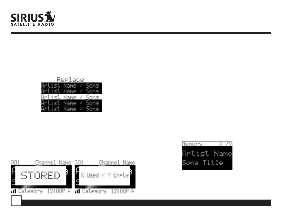 Sirius Satellite Radio SR-H550 User Manual | Page 22 / 40