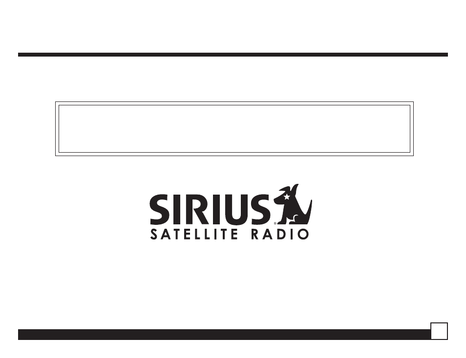 Sirius Satellite Radio SR-H550 User Manual | Page 39 / 40