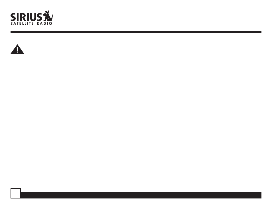 Safety precautions | Sirius Satellite Radio SR-H550 User Manual | Page 4 / 40