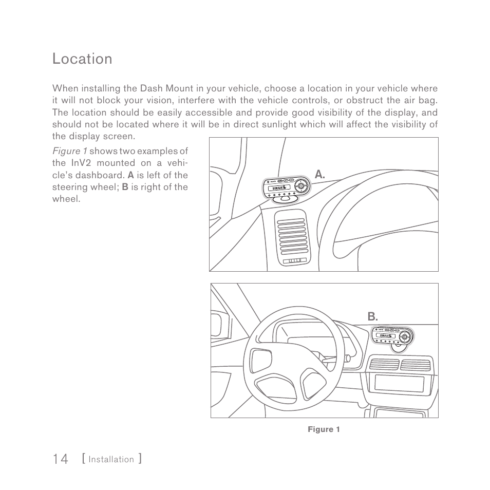 Location | Sirius Satellite Radio SIRIUS InV2 User Manual | Page 14 / 84