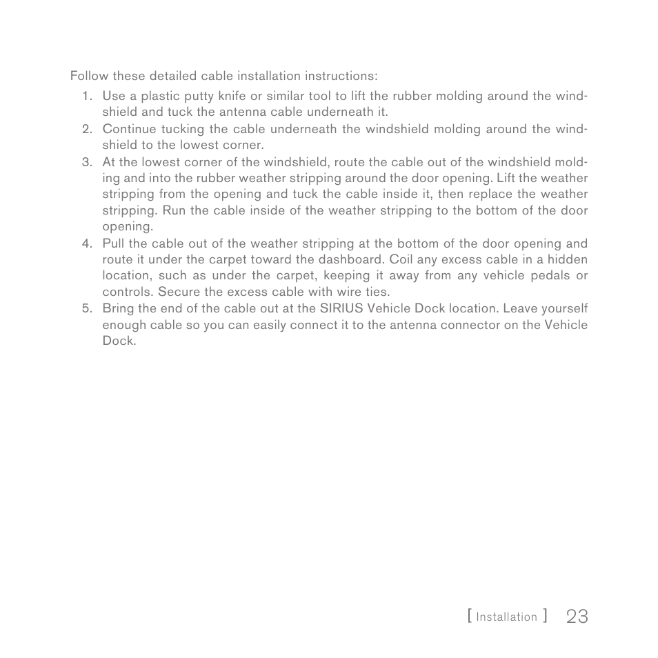 Sirius Satellite Radio SIRIUS InV2 User Manual | Page 23 / 84