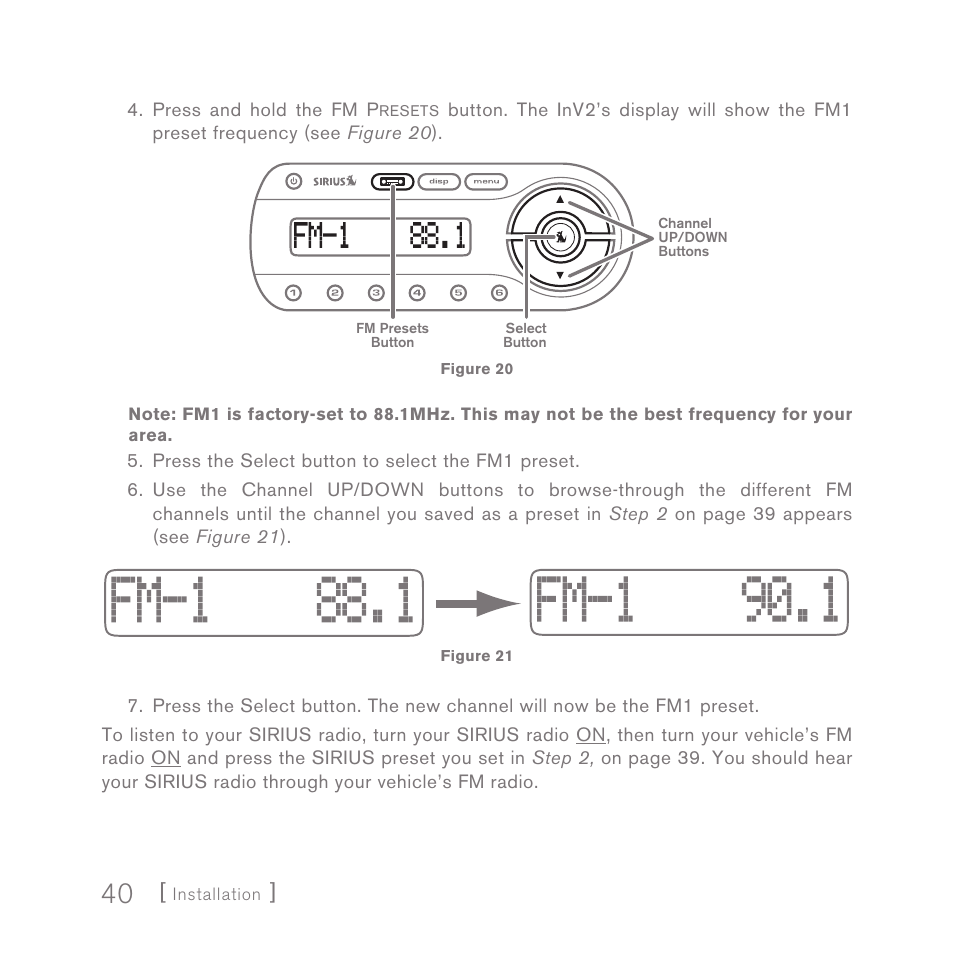 Sirius Satellite Radio SIRIUS InV2 User Manual | Page 40 / 84
