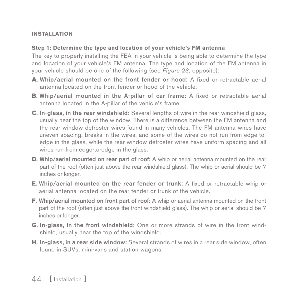 Sirius Satellite Radio SIRIUS InV2 User Manual | Page 44 / 84