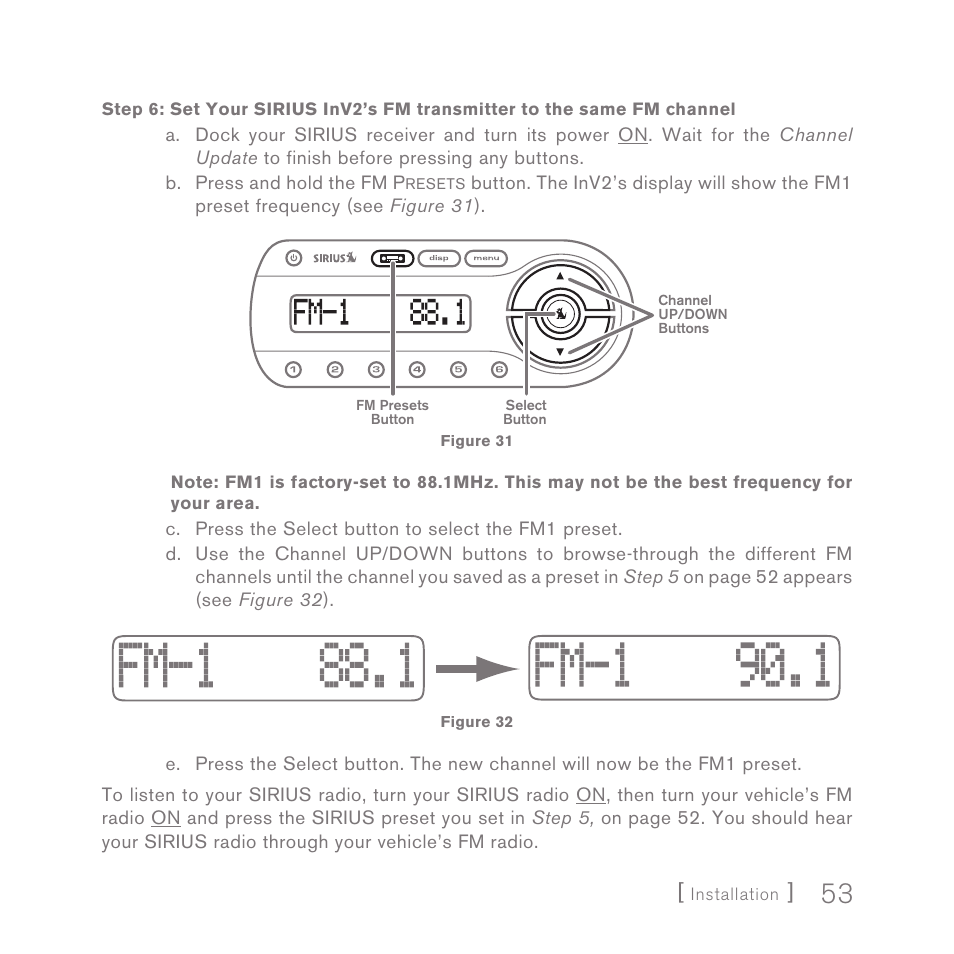 Sirius Satellite Radio SIRIUS InV2 User Manual | Page 53 / 84