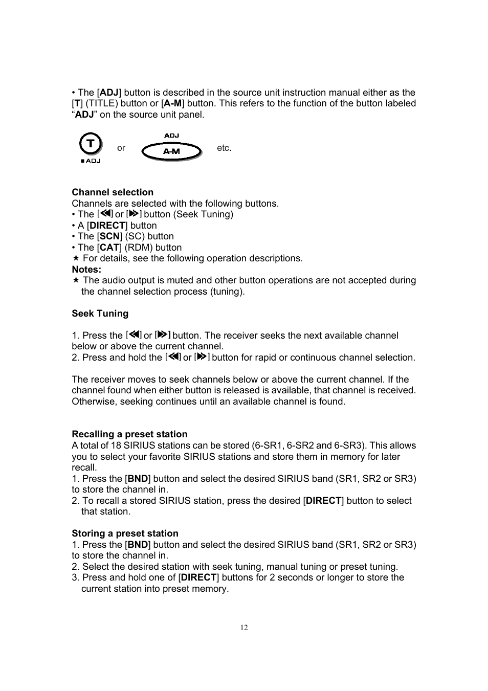 Sirius Satellite Radio SIR-CL1 User Manual | Page 13 / 16