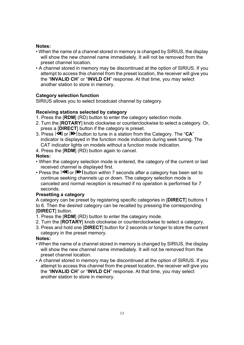 Sirius Satellite Radio SIR-CL1 User Manual | Page 14 / 16