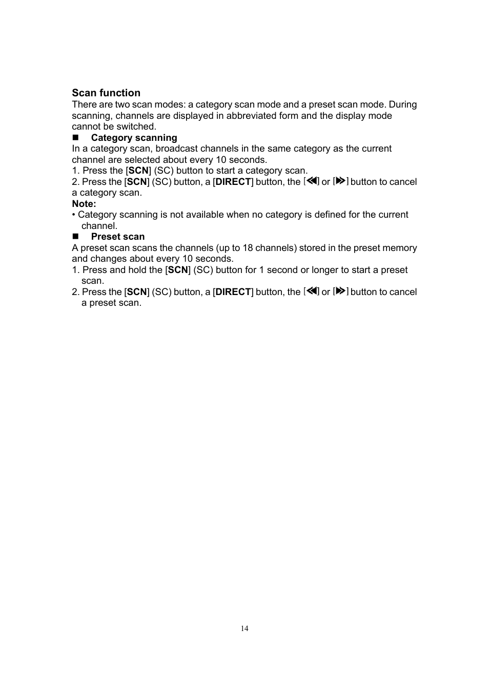 Sirius Satellite Radio SIR-CL1 User Manual | Page 15 / 16
