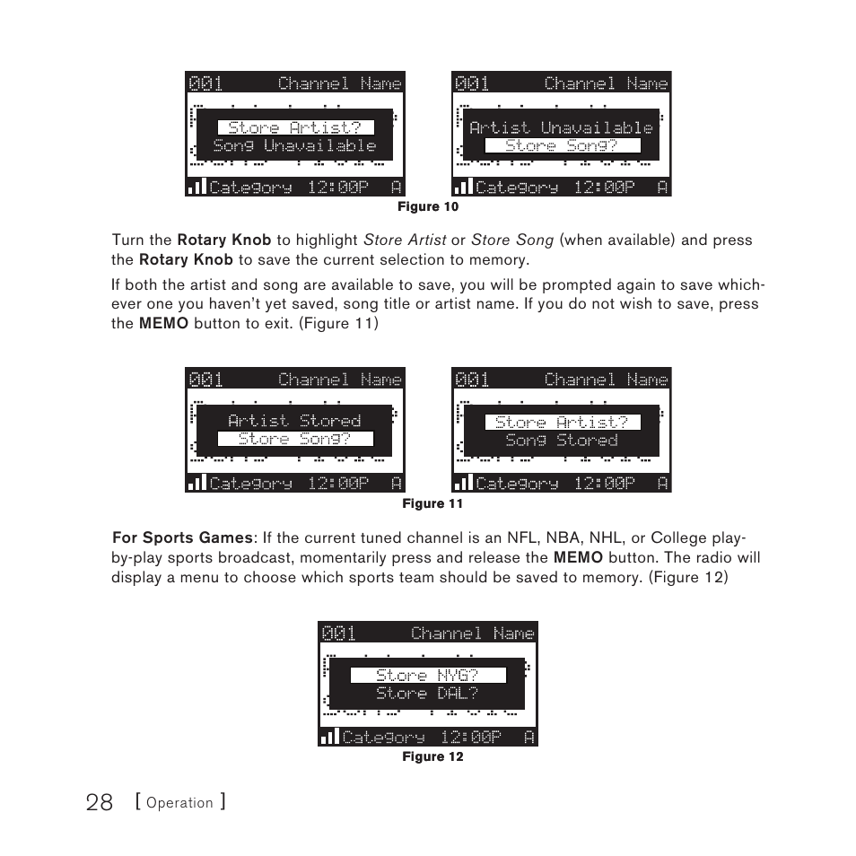 Sirius Satellite Radio 3 User Manual | Page 30 / 58