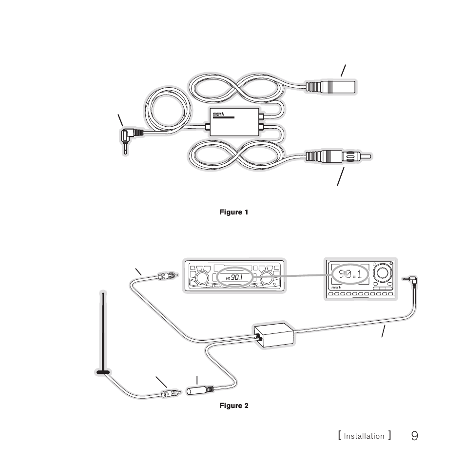 Installation | Sirius Satellite Radio FMDA25 User Manual | Page 9 / 12